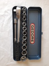 Gedore Steckschlüsselsatz (Vintage Knarrenkasten Ratschenkasten) i. Top-Zustand!