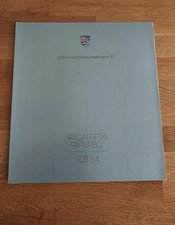 Porsche 911 Carrera,  911 Turbo - 928 S4 - FARBEN+INNENAUSSTATTUNG (6/1986)
