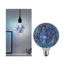 Paulmann LED Globe G125 Miracle Mosaic Blau 5W = 40W E27 Lampe 470lm dimmbar