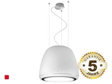 Elica Édith PRF0098360 Inselhaube Classic Weiß Lampenhaube Dunstabzug