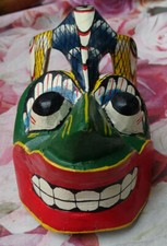 Sri Lanka Original Maske Dwi Naga Raksha Devil Dance bunt Hindu Buddhist Kunst