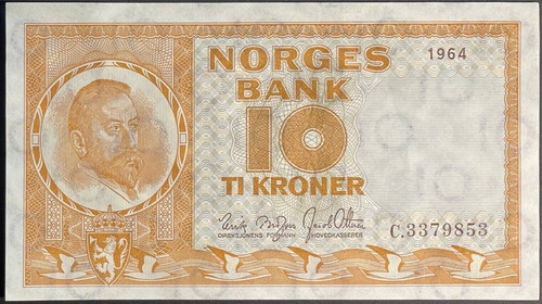 Norwegen 10 kroner - norwegen,