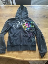 Billabong Hoodie Kapuzenjacke schwarz Gr m bunter Schriftzug