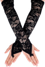 Lange Spitzenhandschuhe