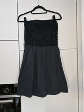 Tommy Hilfiger Damen Bandeau Kleid Schwarz Frühling/Sommer Mode Fashion Gr. S