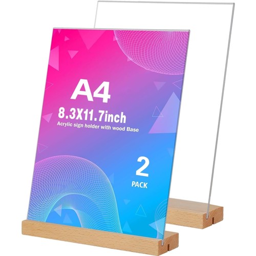 Tischaufsteller holz t - tischaufsteller, a4