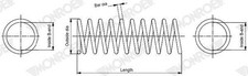 Monroe SP4672 Fahrwerksfeder
