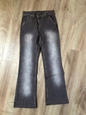 NEU - IDPDT 90er Style - Damen Jeans Farbe: lila gestreift Größe: XS