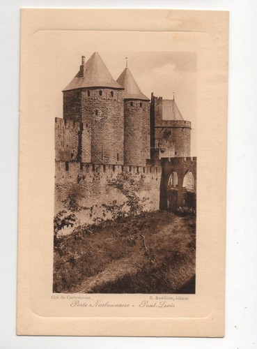 Postkarte carcassonne porte - postkarte,