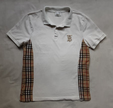 BURBERRY London * KINDER DAMEN LUXUS POLO SHIRT KURZARM *weiß* Gr. XS - 12 / 13
