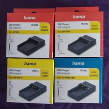 Batterie Akku Ladegerät Sony Canon Olympus LP-E6, LP-E10, NP-BN1, Li-40B /Li-42B