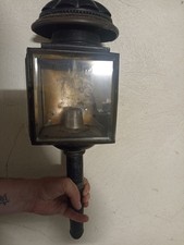 Alte Kutschenlampe Fahrlampe Laterne Metall RARITÄT 