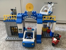 Lego ® Duplo Set 5681 Polizeistation mit Hubschrauber + Bauanleitung ausgedruckt