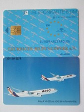 TELEFONKARTE, Flugzeuge-Motiv AIRBUS A 340, Thüringer Bildungswerk O 362 11.92