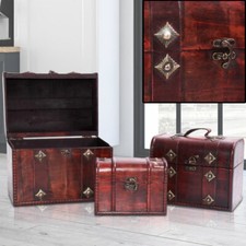 3er Set Schatz Holz Kisten