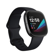 Fitbit Sense Smartwatch Fitness-Tracker Carbon Graphit