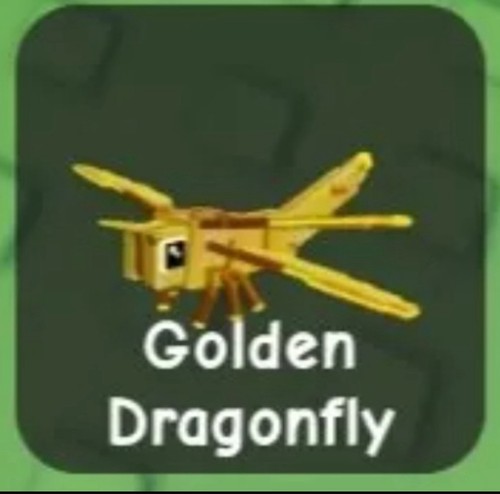 Golden dragonfly grow a - golden,