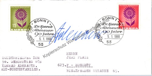 Original autogramm konrad - original,