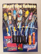 NICO Feuerwerk Plakat Vintage