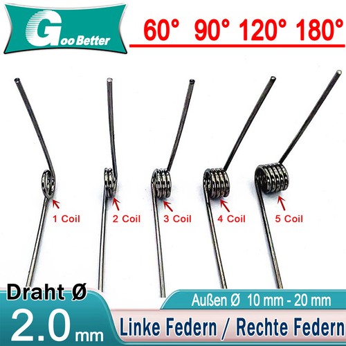 Schenkelfeder ø2mm - schenkelfeder,