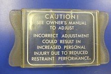 Toyota Celica TA 23/28 Bj.1976-1977 Gurtclip Sicherheitshinweis