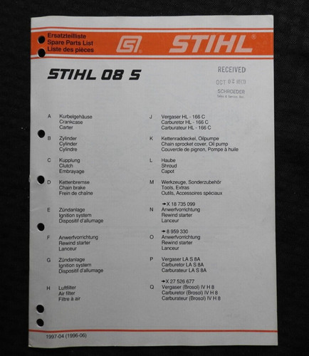 Original stihl s - original, 08