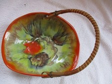 Gebäckschale aus 30-40iger Jahren, Majolika/Keramik, passende Dose, wie neu!