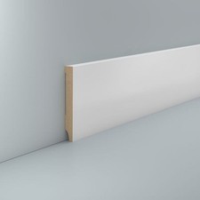 MDF Sockelleiste weiß 10 x 80