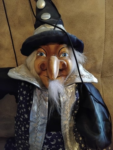 Große marionette zauberer - marionette,