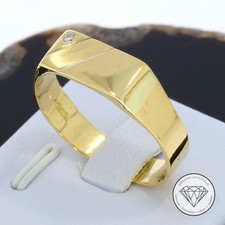 Wert 1.590,- Herren Siegel Ring dezent 750 gelb Gold 18k 18 KT in 70 XXYY