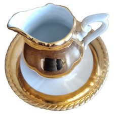 BAVARIA SCHLOTTENHOF Milchkännchen Sahnekännchen Porzellan Goldrand 100ml