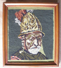 Sickerei Bild Mann mit Goldhelm