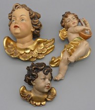 3x HOLZFIGUR ENGELSKOPF ENGEL