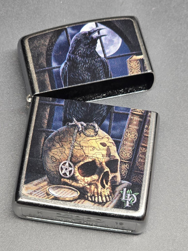 Zippo skull raven lisa parker - skull,