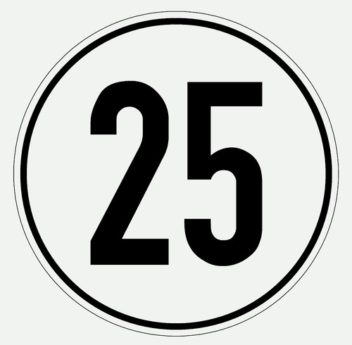 Aufkleber oder - 25,