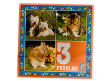 F.X. Schmid Puzzle 3 x 16 Teile - - 70er Jahre -