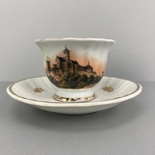 Ansichtentasse "Wartburg Eisenach" Lupenmalerei Carl Tielsch Altwasser Schlesien