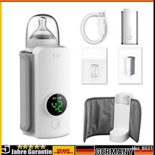 Tragbarer Flaschenwärmer Baby, USB-Aufladbar 6000mAh-6 Gänge DE