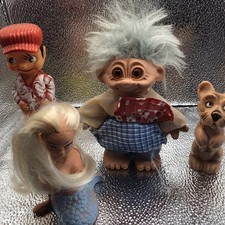 Gummi Figuren Konvolut Quietschtier Spielzeug Meerjungfrau Troll DDR Nixe