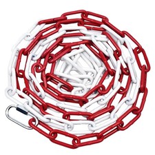 Absperrkette Metall Rot Weiß