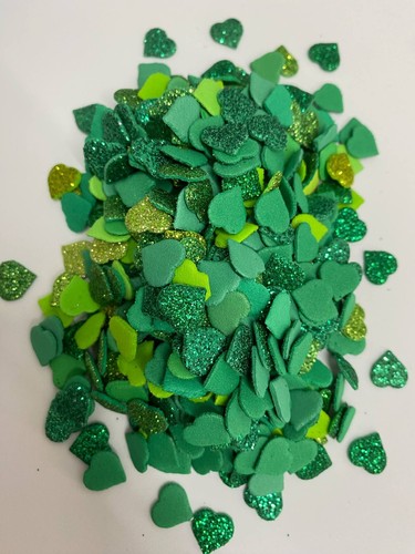 Moosgummi herz glitzer - moosgummi,