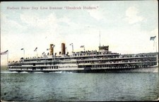 Ak Hudson River Day Line Steamer Hendrick Hudson, Raddampfer - 4041254