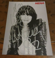 Nena 80's  pop singer signed