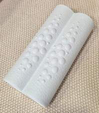 4.1 White OP ART Vase Porzellanvase Royal KPM matt H: 20,5 cm