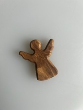 Handschmeichler aus Holz, 1 Stück, Schutz Engel Motiv, 6 cm x 5 cm 