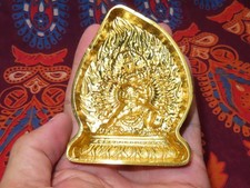 9cm Buddhist Gilt Copper Alloy