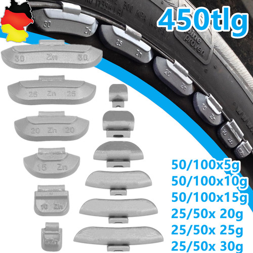 450 schlaggewichte sortiment - 450,