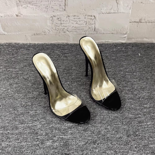 Women clear high heels sandals - high,