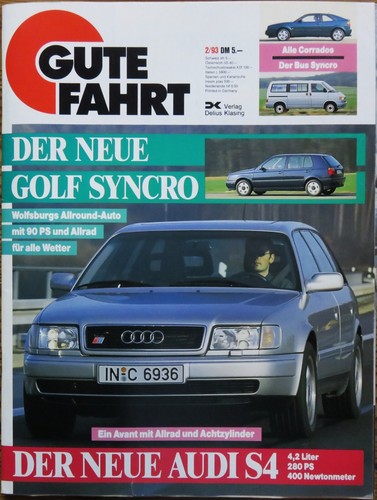 Gute fahrt alle vw - fahrt, 02/93