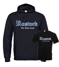 T-Shirt / Kapuzensweat Rostock Sweat Shirt Ultras  Hoodie Trikot Ein Leben lang